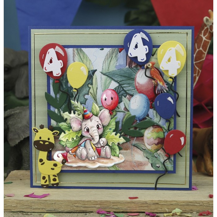 3D Cutting Sheets - Yvonne Creations - Jungle Party - Gifts 
