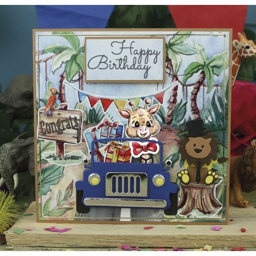 Dies - Yvonne Creations - Jungle Party - Jungle Car 