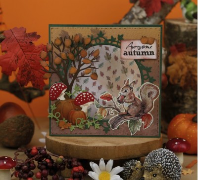 Clear Stamps - Yvonne Creations - Awesome Autumn - Happy Fall