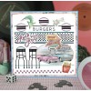 Cutting Sheet - Yvonne Creations - Back to the fifties - Small Elements A