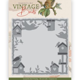 Dies - Jeanine's Art - Vintage Birds - Birdhouse Frame