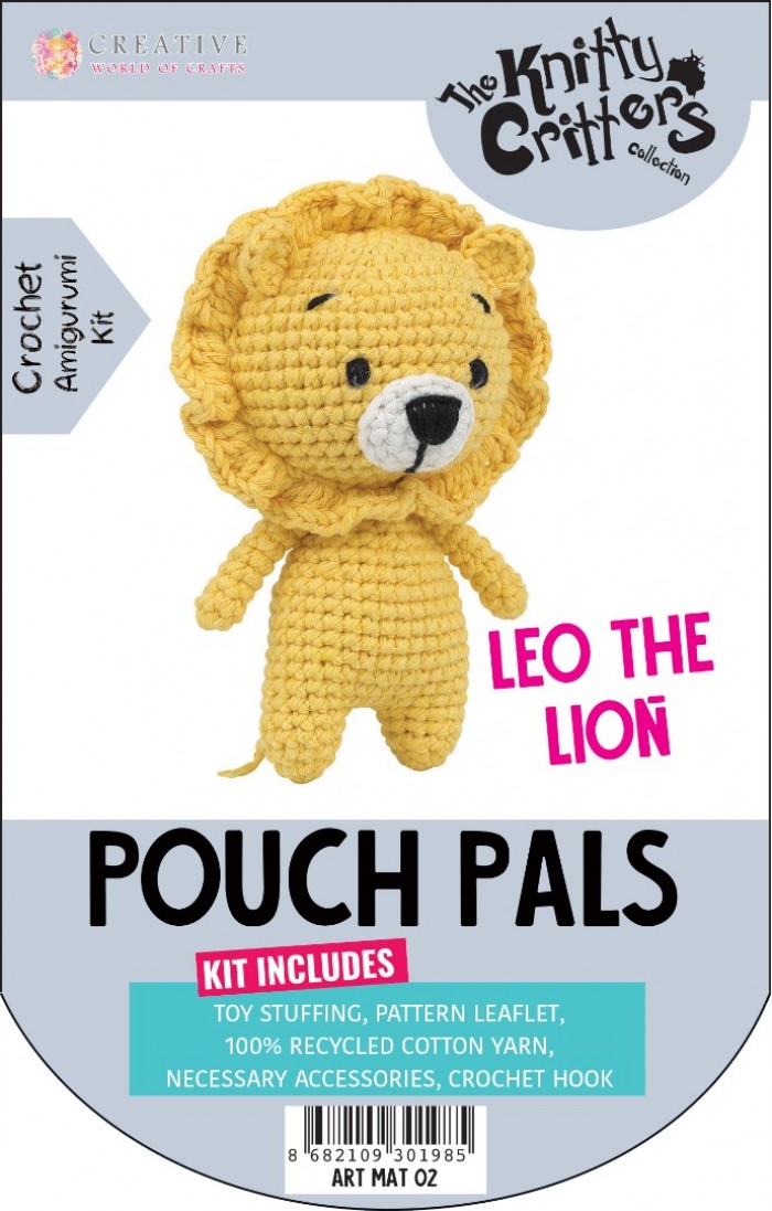 Knitty Critters Pouch Pals - Leo The Lion