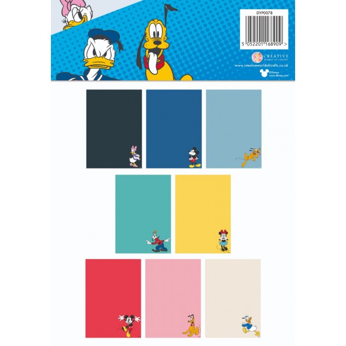 Mickey and Friends - Coloured Card A4 Pack 