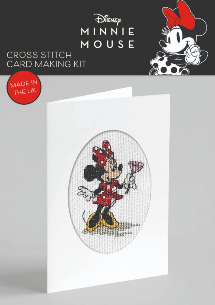 Disney Cross Stitch Card Making Kit Minnie Mousse