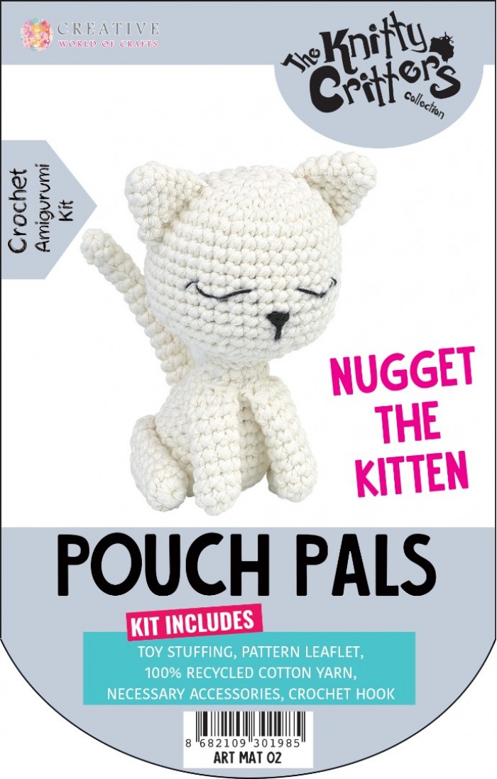 Knitty Critters Pouch Pals - Nugget The Kitten
