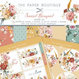 The Paper Boutique Sunset Bouquet Paper Kit