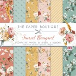 The Paper Boutique Sunset Bouquet 8x8 Paper Pad