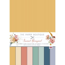 The Paper Boutique Sunset Bouquet Colour Card Collection