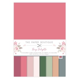 The Paper Boutique Rosy Deligths Colour Card Collection