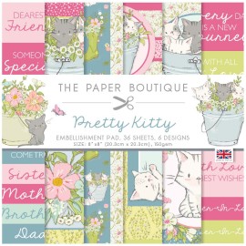 The Paper Boutique Pretty Kitty 8x8 Embellishments Pad