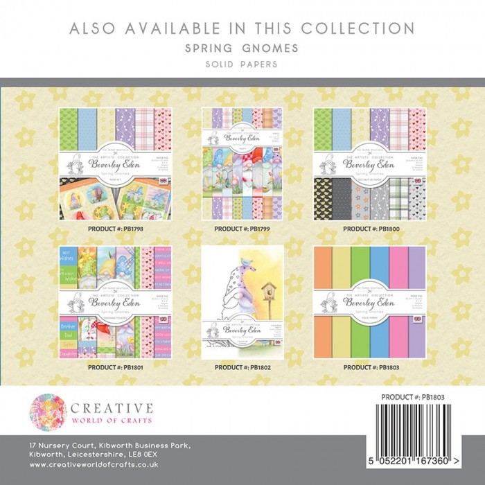 The Paper Boutique Spring Gnomes Colour Me Toppers 