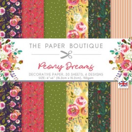 The Paper Boutique Peony Dreams 6x6 Paper Pad