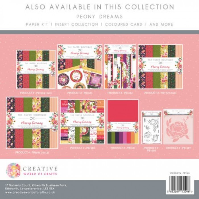 The Paper Boutique Peony Dreams 12x12 Paper Pad 