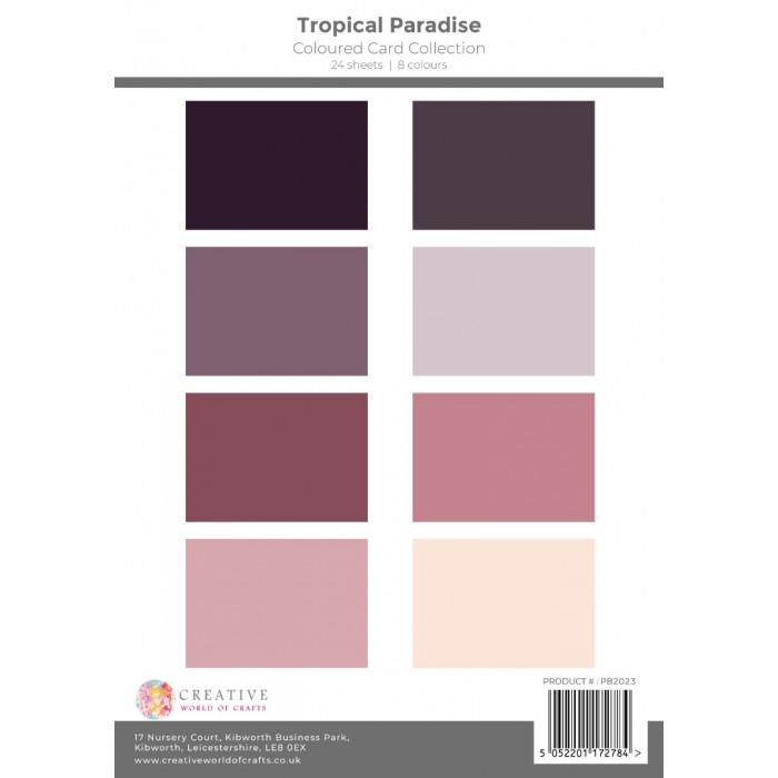 The Paper Boutique Tropical Paradise Colour Card Collection 