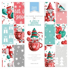 The Paper Boutique A Jolly Gnome Christmas 8x8 Decorative Paperpack