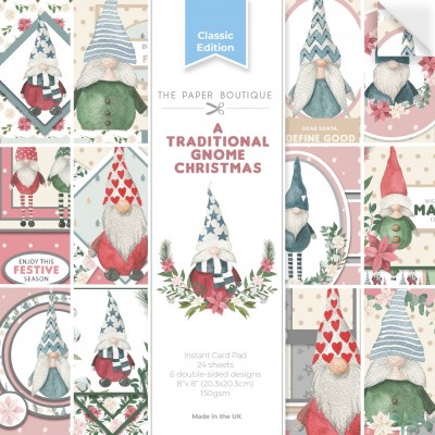 The Paper Boutique A Traditional Gnome Christmas 8x8 Instant Card Pad