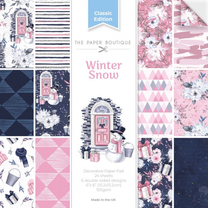 The Paper Boutique Winter Snow 6x6 Decorative Paper Pad