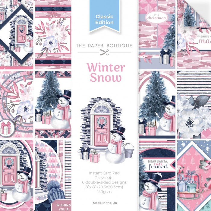 The Paper Boutique Winter Snow 8x8 Instant Card Pad