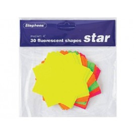 Stephens Ticket Board Fluorescent Star 4 30 Sheets