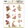 3D Push Out - Precious Marieke - Beautiful Butterfly - Red