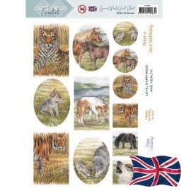 Push Out Scenery Special - Card Deco Essentials - Wild Animals - English