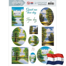 Push Out Scenery Special- Card Deco Essentials - Spring Landscapes (NL)