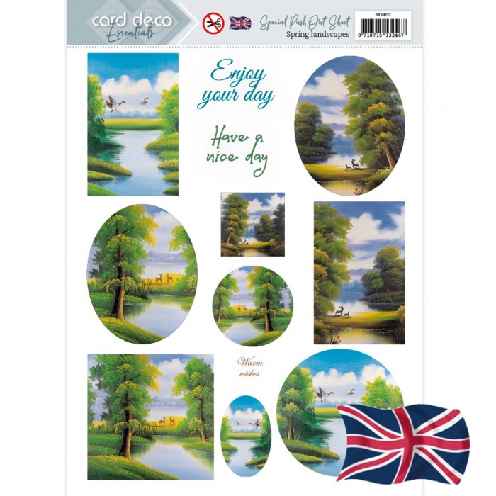 Push Out Scenery Special - Card Deco Essentials - Spring Landscapes (EN)