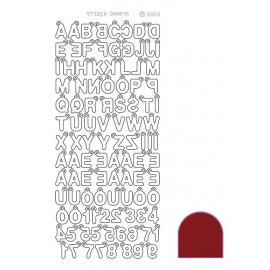Sticker Charm ABC - Mirror Red