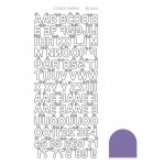 Sticker Charm ABC - Mirror Purple