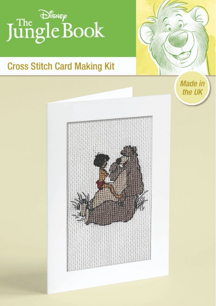 Disney Cross Stitch Card Making Kit The Jungle Book