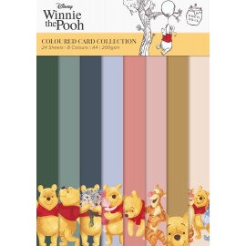 The Winnie the Pooh - Coloured Card A4 Pack