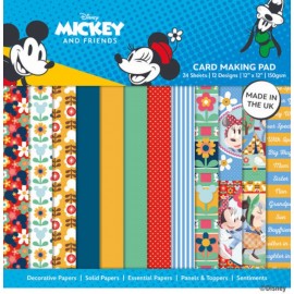 Mickey & Minnie Mouse - Card Making 12x12 Pad
