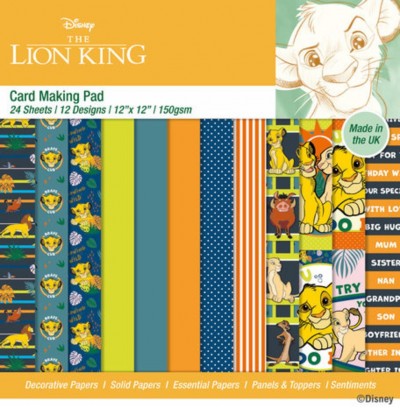 The Lion King - Card Making 12x12 Pad