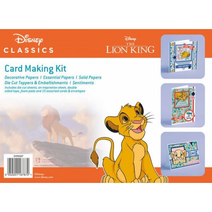 The Lion King - Card Making Kit - Makes 15 Cards Kit 