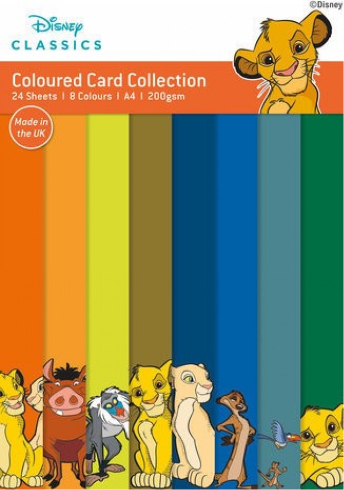 The Lion King - Coloured Card A4 Pack