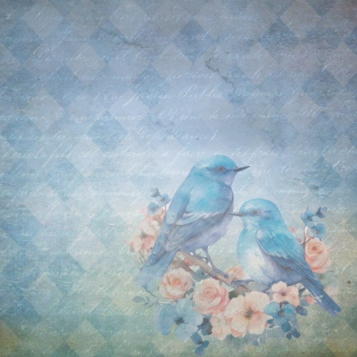 Paperpack - Berries Beauties - Happy Blue Birds - Design