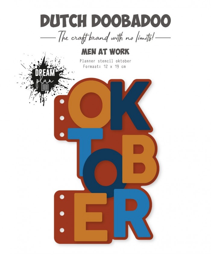 Planner stencil - DDBD - Oktober - A5