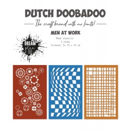 Mask Art Stencils - DDBD - Men at Work - 3pcs