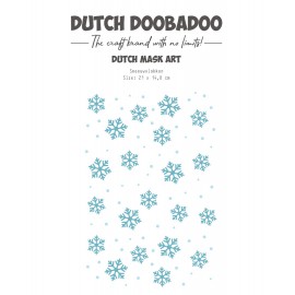 Stencil - DDBD - Hallo Winter - Mask Art - Sneeuwvlokken A5
