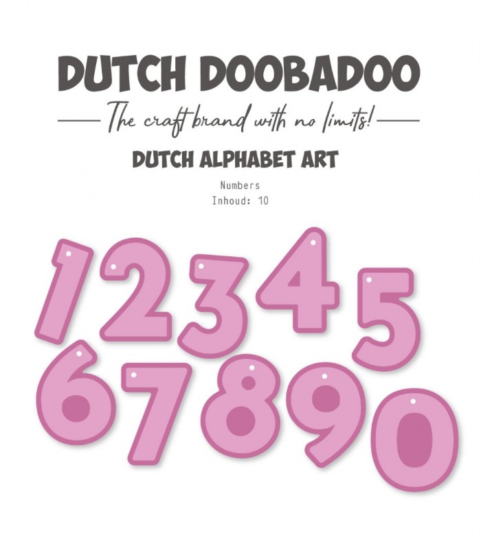 Stencils -DDBD - Dutch alphabet art - numbers