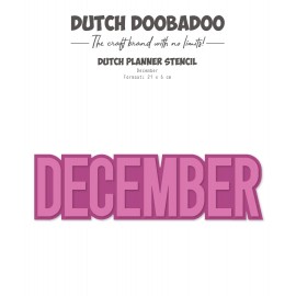 Planner stencil - DDBD - December - A5