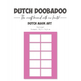 Stencil - DDBD - Dutch mask art - Postzegel