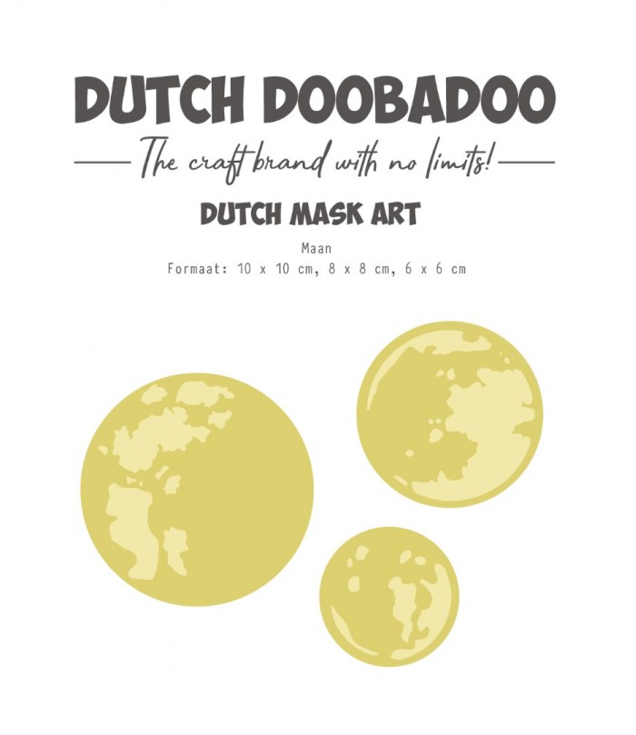 Stencils - DDBD - Sinterklaas - Mask art Maan - 3pcs