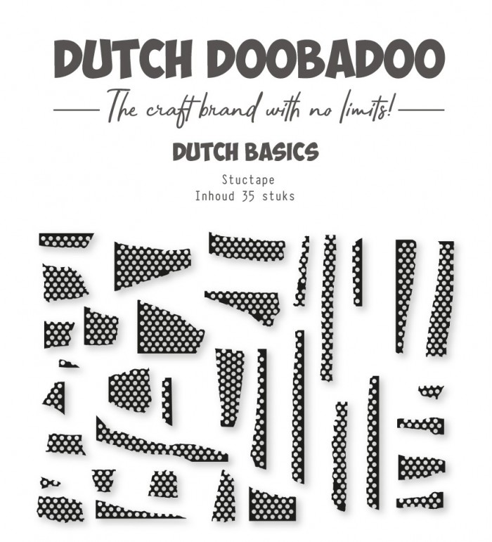 Die-cuts - DDBD - Dutch basics - Stuc tape - 35 pcs
