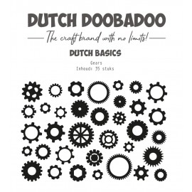 Die-cuts - DDBD - Dutch basics - Gears - 35 pcs