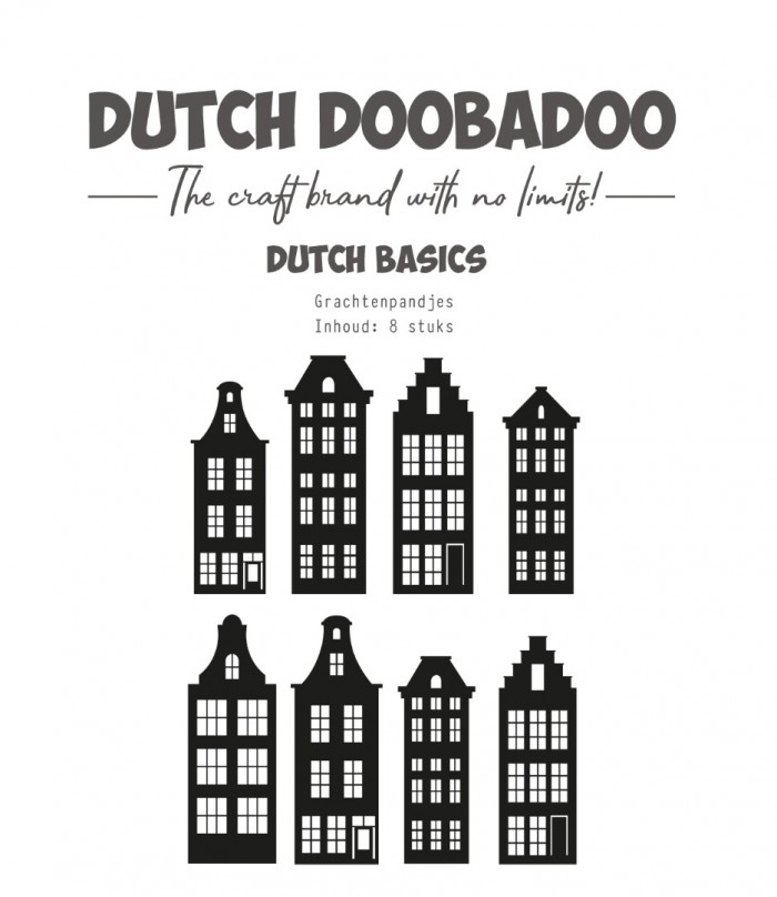 Die-cuts - DDBD - Dutch basics - Grachtenpandjes