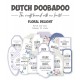 Die-cuts - DDBD - Floral Delight Dutch - 22 pcs