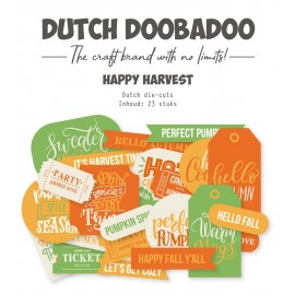 Die-cuts - DDBD - Happy Harvest - Sentiments - 23 pcs