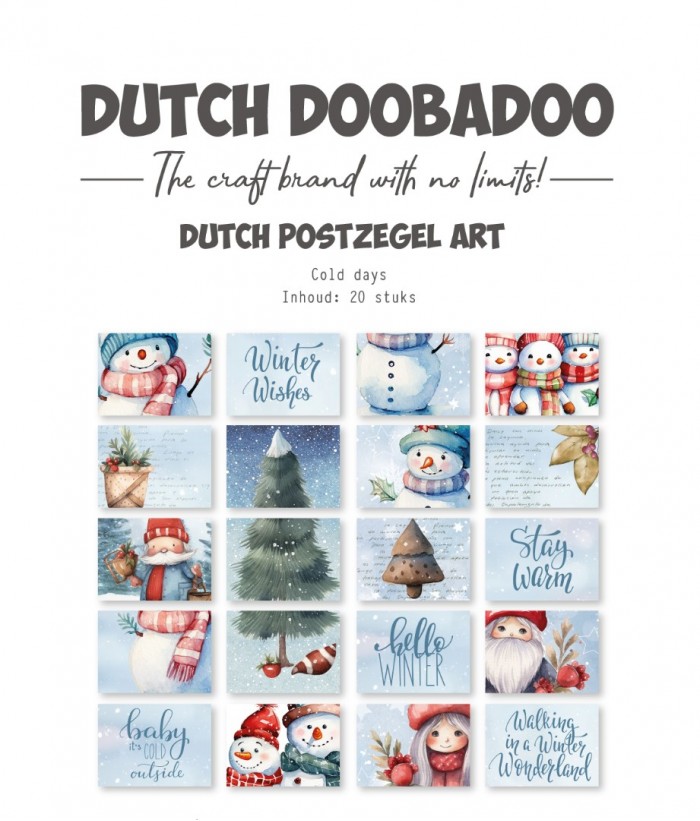 Die-cut sheet - DDBD - Winter 2x A6