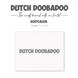 Acrylic Stamp Block - DDBD - 40 x 50 mm